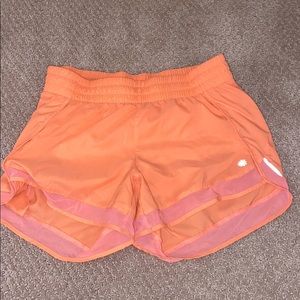 Athleta Mesh Racer Run Shorts